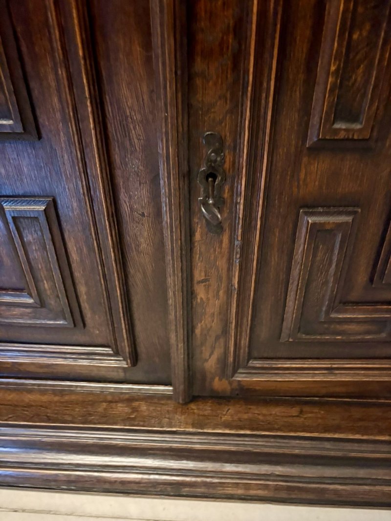 Impressive Quality Antique Carved Oak Sideboard